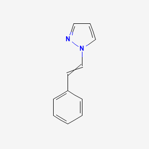 molecular formula C11H10N2 B12562729 1-(2-Phenylethenyl)-1H-pyrazole CAS No. 153997-23-0