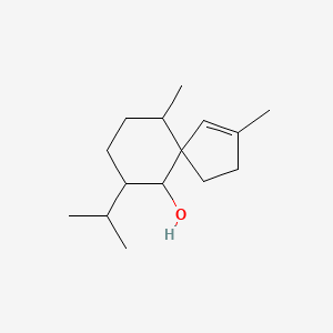 molecular formula C15H26O B1256273 3,6-Dimethyl-9-propan-2-ylspiro[4.5]dec-3-en-10-ol 