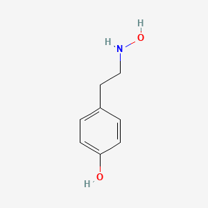 molecular formula C8H11NO2 B12562737 4-[2-(Hydroxyamino)ethyl]phenol CAS No. 193021-75-9