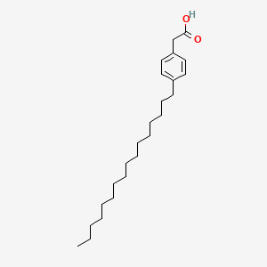 molecular formula C24H40O2 B12562818 (4-Hexadecylphenyl)acetic acid CAS No. 143962-93-0