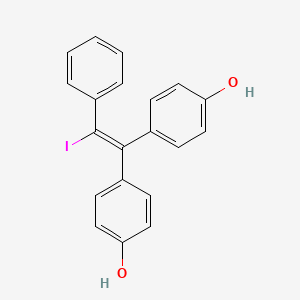 molecular formula C20H15IO2 B1256282 1,1-Bis(4-hydroxyphenyl)-2-phenyl-2-iodoethene CAS No. 116337-11-2