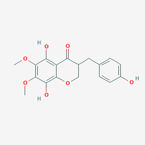 molecular formula C18H18O7 B1256285 Muscomin CAS No. 96910-98-4