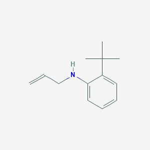 molecular formula C13H19N B12562936 Benzenamine, 2-(1,1-dimethylethyl)-N-2-propenyl- CAS No. 193338-72-6