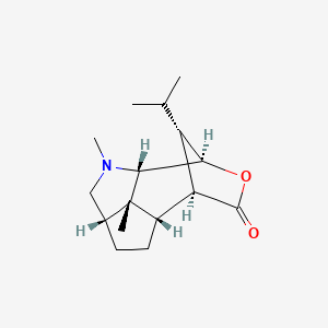 molecular formula C16H25NO2 B1256295 (-)-Dendrobin 