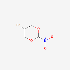 molecular formula C4H6BrNO4 B12562958 5-Bromo-2-nitro-1,3-dioxane CAS No. 144208-23-1