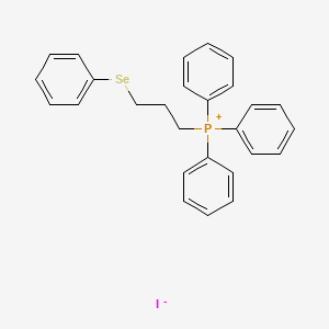 molecular formula C27H26IPSe B12562964 Phosphonium, triphenyl[3-(phenylseleno)propyl]-, iodide CAS No. 143293-39-4
