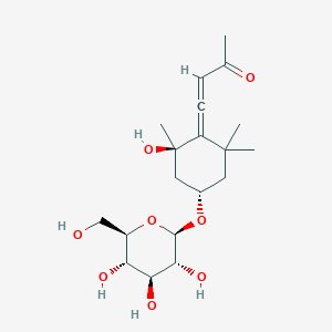 molecular formula C19H30O8 B1256297 Icariside B1 CAS No. 109062-00-2