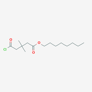 molecular formula C15H27ClO3 B12563028 Octyl 5-chloro-3,3-dimethyl-5-oxopentanoate CAS No. 191862-88-1