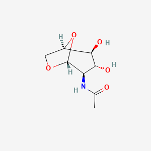 molecular formula C8H13NO5 B1256303 1,6-anhydro-N-acetyl-beta-d-glucosamine 
