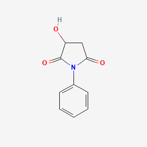 molecular formula C10H9NO3 B1256304 2-Hydroxy-N-phenylsuccinimide 