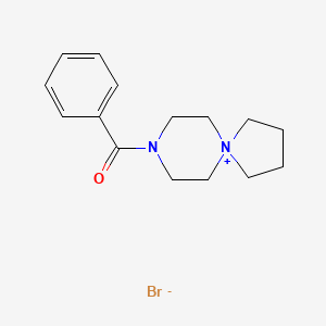 molecular formula C15H21BrN2O B12563089 8-Benzoyl-5,8-diazaspiro[4.5]decan-5-ium bromide CAS No. 153001-08-2
