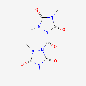 molecular formula C9H12N6O5 B12563109 1,1'-Carbonylbis(2,4-dimethyl-1,2,4-triazolidine-3,5-dione) CAS No. 143150-73-6