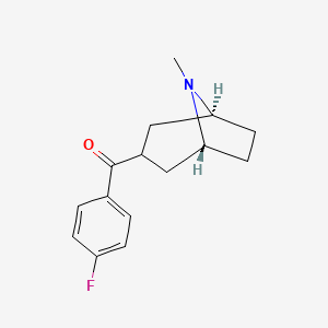 molecular formula C15H18FNO B1256311 3-(4-Fluorobenzoyl)tropane 