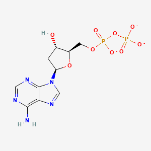molecular formula C10H12N5O9P2-3 B1256313 dADP trianion 