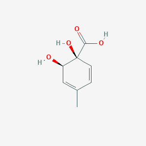 molecular formula C8H10O4 B1256315 (1S,6R)-1,6-dihydroxy-4-methylcyclohexa-2,4-diene-1-carboxylic acid 