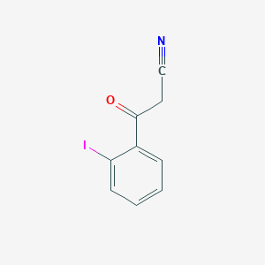 molecular formula C9H6INO B125632 3-(2-Iodophenyl)-3-oxopropanenitrile CAS No. 158387-19-0