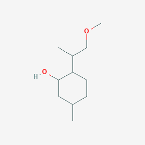 molecular formula C11H22O2 B12563267 Cyclohexanol, 2-(2-methoxy-1-methylethyl)-5-methyl- CAS No. 180478-68-6