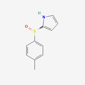 molecular formula C11H11NOS B12563300 1H-Pyrrole, 2-[(S)-(4-methylphenyl)sulfinyl]- CAS No. 188608-71-1