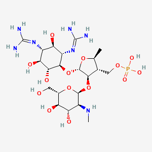 molecular formula C21H42N7O14P B1256333 Dihydrostreptomycin 3'alpha-phosphate 