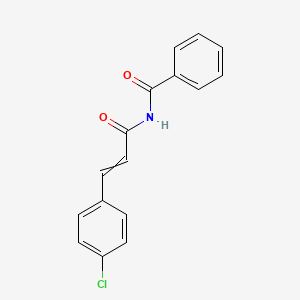 molecular formula C16H12ClNO2 B12563442 N-[3-(4-Chlorophenyl)acryloyl]benzamide CAS No. 173909-84-7
