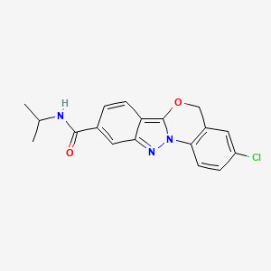 3-chloro-N-propan-2-yl-5H-indazolo[2,3-a][3,1]benzoxazine-9-carboxamide