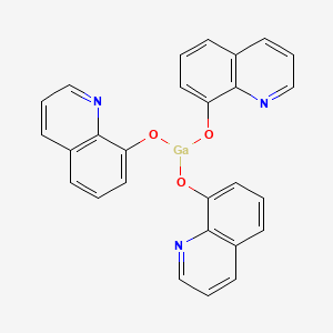 molecular formula C27H18GaN3O3 B1256346 Gallium 8-hydroxyquinolinate CAS No. 14642-34-3