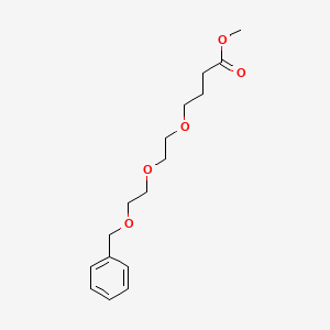 molecular formula C16H24O5 B12563482 Methyl 4-{2-[2-(benzyloxy)ethoxy]ethoxy}butanoate CAS No. 143528-02-3