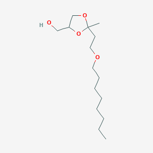 molecular formula C15H30O4 B12563510 {2-Methyl-2-[2-(octyloxy)ethyl]-1,3-dioxolan-4-YL}methanol CAS No. 143458-58-6