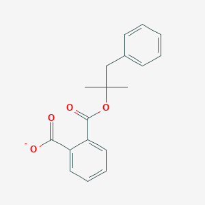 molecular formula C18H17O4- B12563522 2-{[(2-Methyl-1-phenylpropan-2-yl)oxy]carbonyl}benzoate CAS No. 170233-80-4