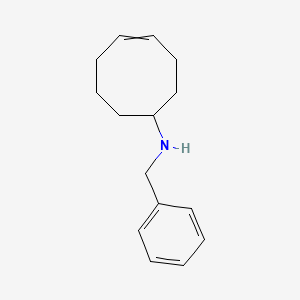 molecular formula C15H21N B12563540 N-Benzylcyclooct-4-en-1-amine CAS No. 185429-55-4