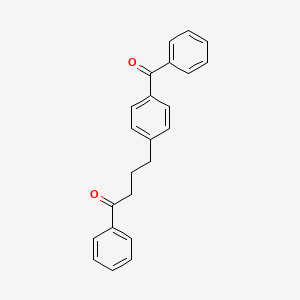 molecular formula C23H20O2 B12563548 4-(4-Benzoylphenyl)-1-phenylbutan-1-one CAS No. 143859-51-2