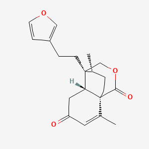 molecular formula C20H24O4 B1256355 Sacacarin 