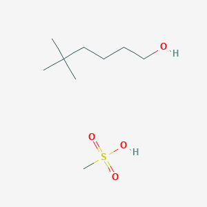 molecular formula C9H22O4S B12563558 Methanesulfonic acid--5,5-dimethylhexan-1-ol (1/1) CAS No. 192661-51-1