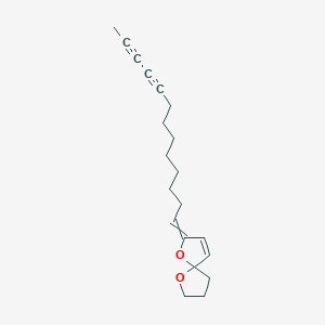 molecular formula C20H26O2 B12563590 2-(Trideca-9,11-diyn-1-ylidene)-1,6-dioxaspiro[4.4]non-3-ene CAS No. 192724-45-1