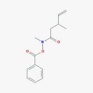 molecular formula C14H17NO3 B12563592 N-(Benzoyloxy)-N,3-dimethylpent-4-enamide CAS No. 212577-86-1