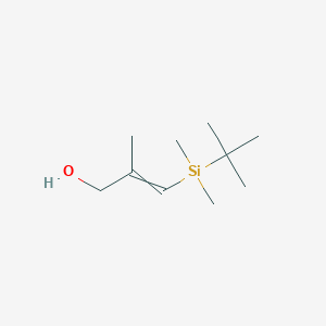 molecular formula C10H22OSi B12563598 3-[Tert-butyl(dimethyl)silyl]-2-methylprop-2-en-1-ol CAS No. 143422-91-7