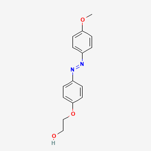 molecular formula C15H16N2O3 B12563622 2-{4-[(E)-(4-Methoxyphenyl)diazenyl]phenoxy}ethan-1-ol CAS No. 144225-85-4