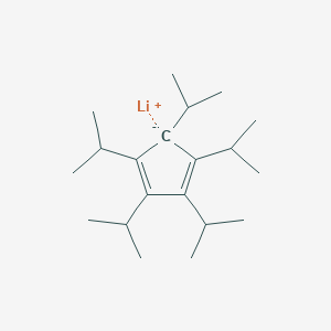 molecular formula C20H35Li B12563632 lithium;1,2,3,4,5-penta(propan-2-yl)cyclopenta-1,3-diene CAS No. 176977-33-6