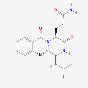 molecular formula C18H20N4O3 B1256366 aurantiomide C 