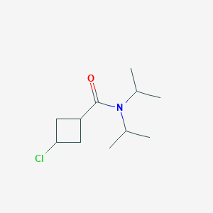molecular formula C11H20ClNO B12563692 3-Chloro-N,N-di(propan-2-yl)cyclobutane-1-carboxamide CAS No. 190393-47-6