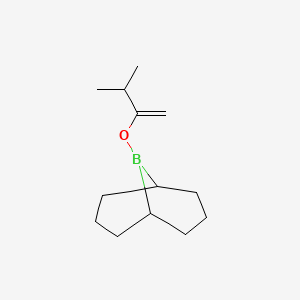 molecular formula C13H23BO B12563702 9-[(3-Methylbut-1-en-2-yl)oxy]-9-borabicyclo[3.3.1]nonane CAS No. 169338-86-7