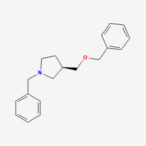 molecular formula C19H23NO B12563747 Pyrrolidine, 3-[(phenylmethoxy)methyl]-1-(phenylmethyl)-, (R)- CAS No. 192214-04-3