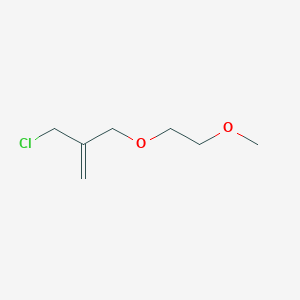 molecular formula C7H13ClO2 B12563765 1-Propene, 3-chloro-2-[(2-methoxyethoxy)methyl]- CAS No. 208466-71-1