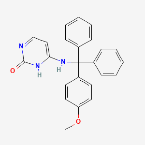 molecular formula C24H21N3O2 B12563773 N-(4-Methoxytrityl)cytosine CAS No. 172405-52-6