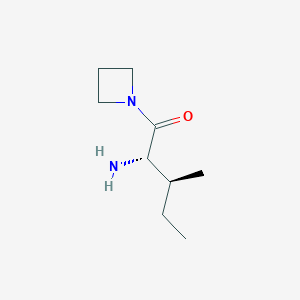 molecular formula C9H18N2O B12563784 (2S,3S)-2-amino-1-(azetidin-1-yl)-3-methylpentan-1-one CAS No. 192821-31-1