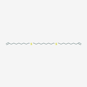 molecular formula C29H56S2 B12563785 10-({9-[(Dec-9-en-1-yl)sulfanyl]nonyl}sulfanyl)dec-1-ene CAS No. 143559-10-8