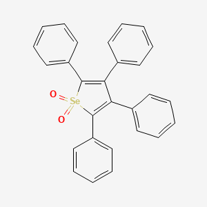 molecular formula C28H20O2Se B12563806 Tetraphenylselenophene 1,1-dioxide CAS No. 176763-16-9