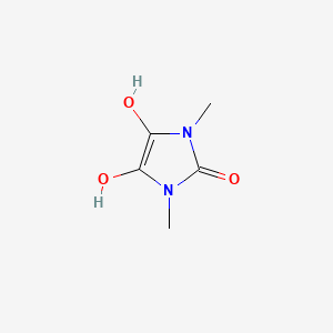 molecular formula C5H8N2O3 B12563827 4,5-Dihydroxy-1,3-dimethyl-1,3-dihydro-2H-imidazol-2-one CAS No. 143986-54-3