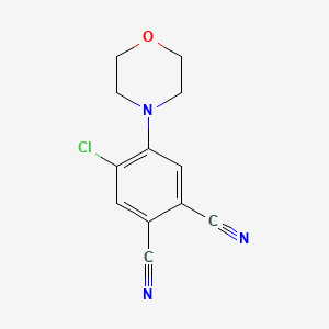 molecular formula C12H10ClN3O B12563832 4-Chloro-5-morpholin-4-yl-phthalonitrile CAS No. 309735-19-1