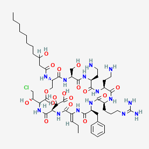 molecular formula C53H85ClN14O17 B1256384 Syringomycin E 